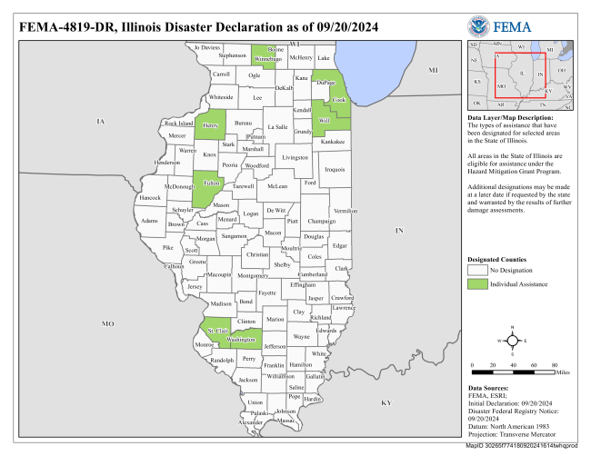 Disaster Declaration for July 13-16th Storms