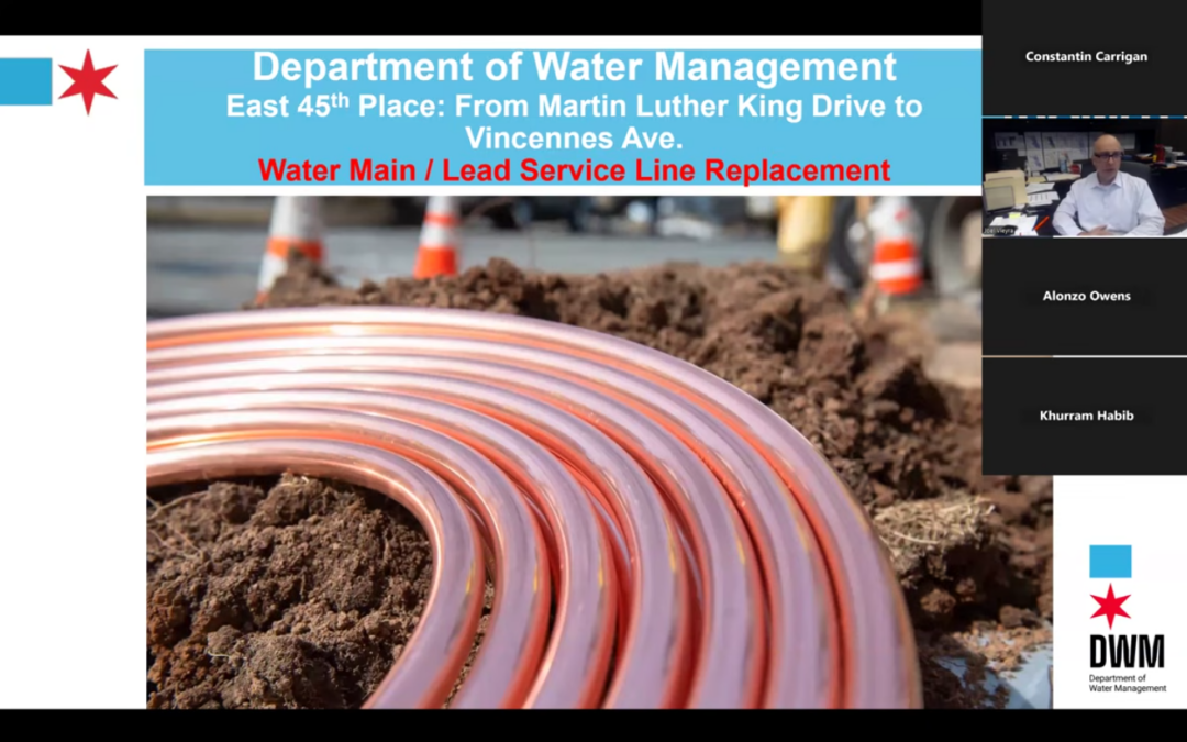 Water Main/Lead Service Line Replacement Project for 45th Pl. from King Drive to Vincennes Ave.