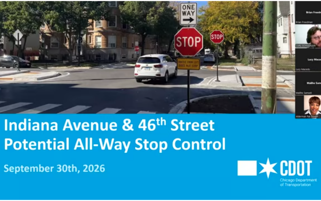 46th and Indiana Ave./Garfield and Michigan Ave. Transportation Infrastructure Community Meeting